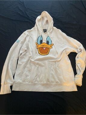 Disney Donald Duck Face Hoodie